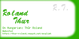 roland thur business card